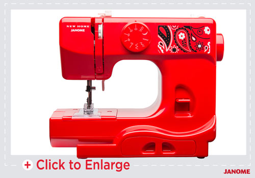 Janome Graceful Gray Basic 10-Stitch Portable Sewing Machine with Accessory  Storage 