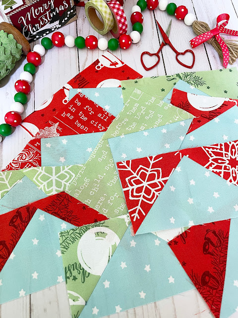 A Bit of Scrap Stuff Blog #ABitofScrapStuffPattern #GoodTidingsQAL #GoodTidingsQuilt  #RileyBlakeDesigns #Quilt