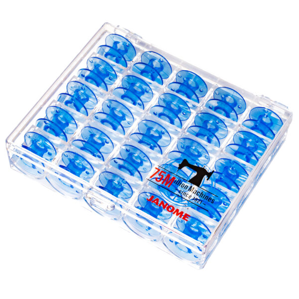 75 Million Logo Case with 25 Blue Bobbins