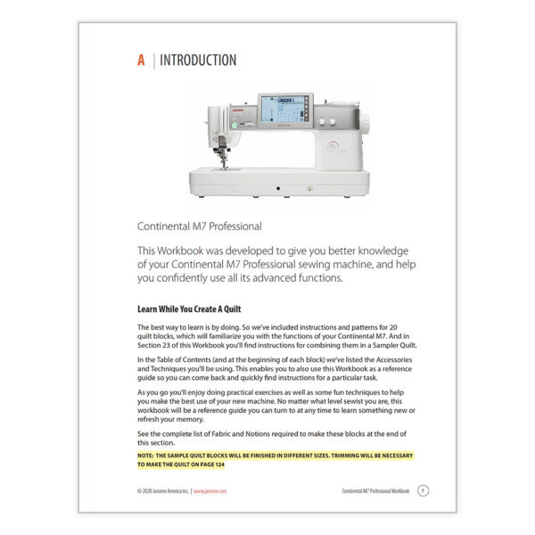 Continental M7 Workbook - Image 3