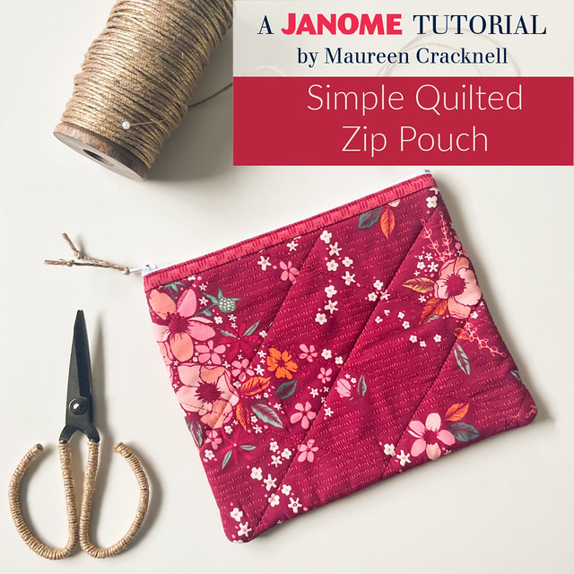 Simple Quilted Zip Pouch