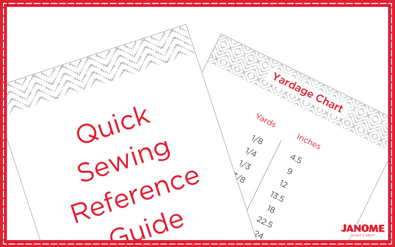 quick sewing reference guide set 1